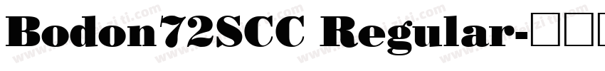 Bodon72SCC Regular字体转换